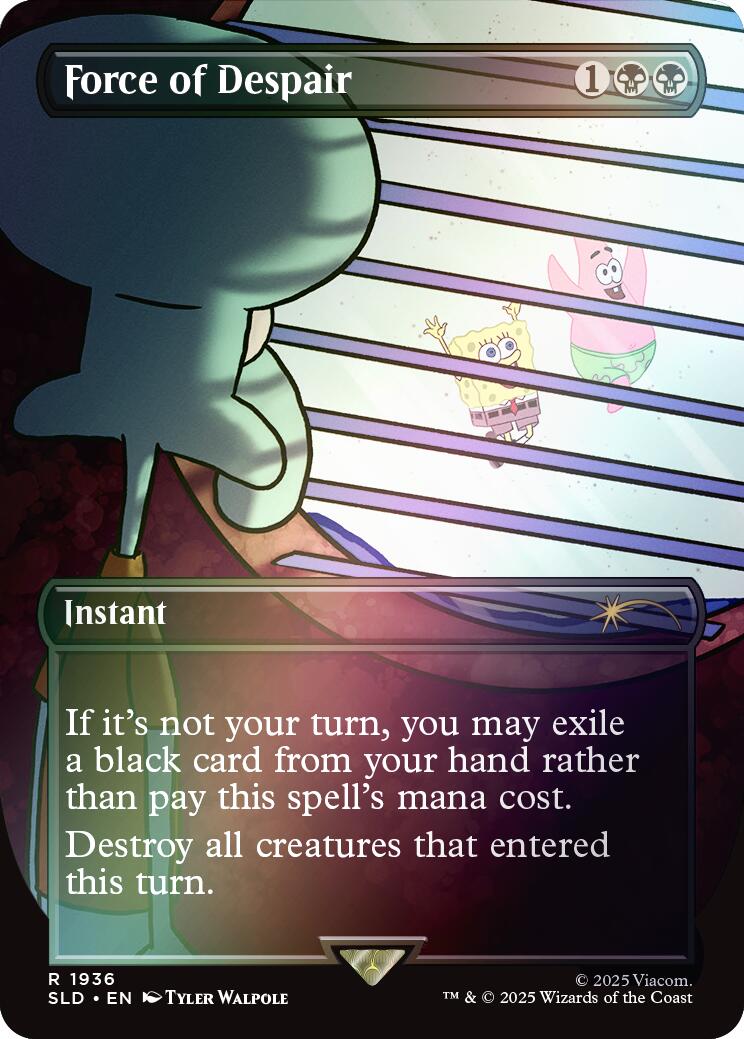 Force of Despair (Rainbow Foil) [Secret Lair Drop Series] | Fandemonia Ltd