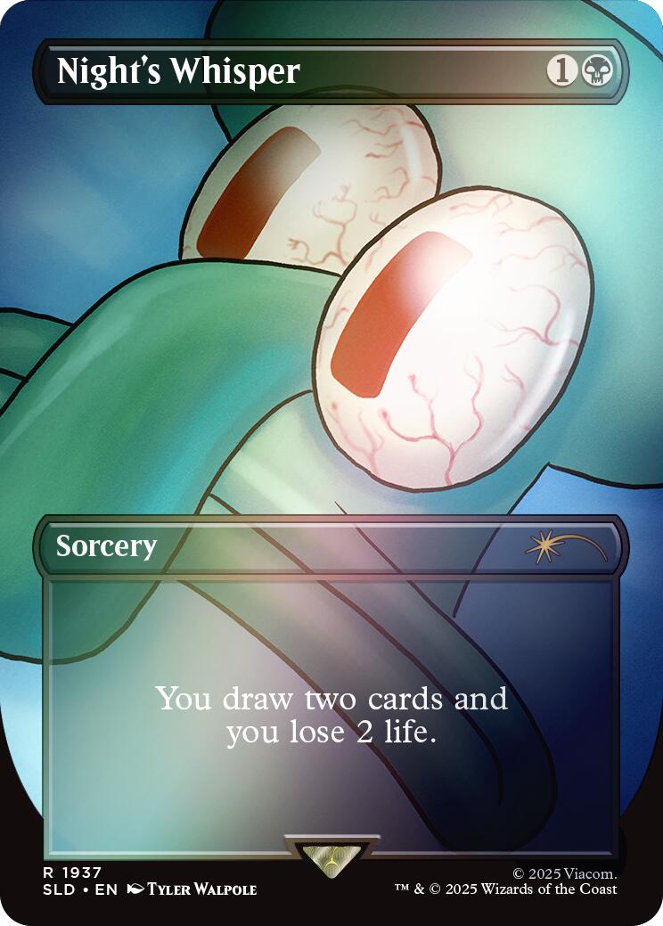 Night's Whisper (Rainbow Foil) [Secret Lair Drop Series] | Fandemonia Ltd