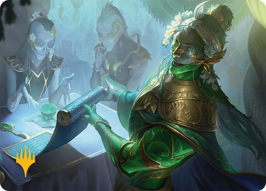 Sibsig Appraiser Art Card (8/54) (Gold-Stamped Signature) [Tarkir: Dragonstorm Art Series] | Fandemonia Ltd