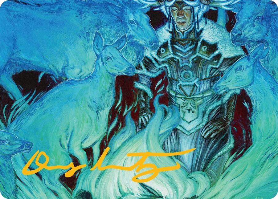 Unending Whisper Art Card (9/54) (Gold-Stamped Signature) [Tarkir: Dragonstorm Art Series] | Fandemonia Ltd