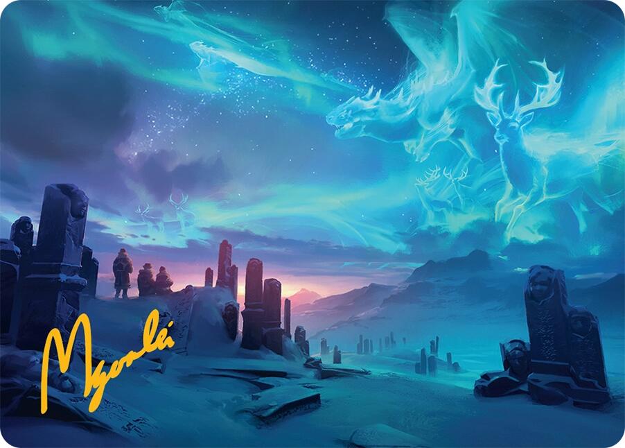 Auroral Procession Art Card (20/54) (Gold-Stamped Signature) [Tarkir: Dragonstorm Art Series] | Fandemonia Ltd