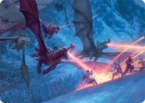 Dragonback Assault Art Card (22/54) [Tarkir: Dragonstorm Art Series] | Fandemonia Ltd