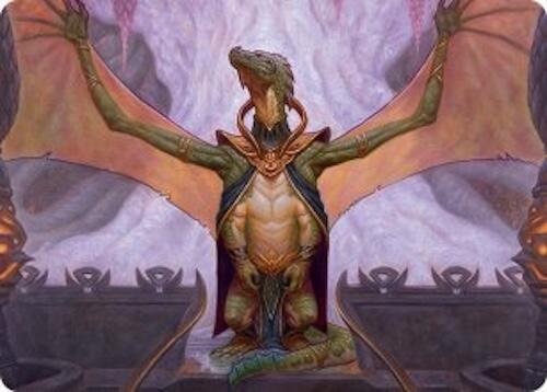 Kheru Goldkeeper Art Card (36/54) [Tarkir: Dragonstorm Art Series] | Fandemonia Ltd