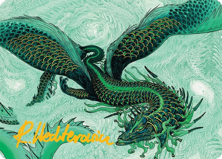 Teval, Arbiter of Virtue Art Card (38/54) (Gold-Stamped Signature) [Tarkir: Dragonstorm Art Series] | Fandemonia Ltd