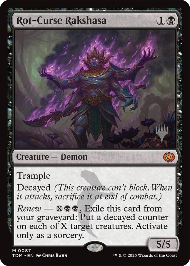 Rot-Curse Rakshasa [Tarkir: Dragonstorm Promos] | Fandemonia Ltd