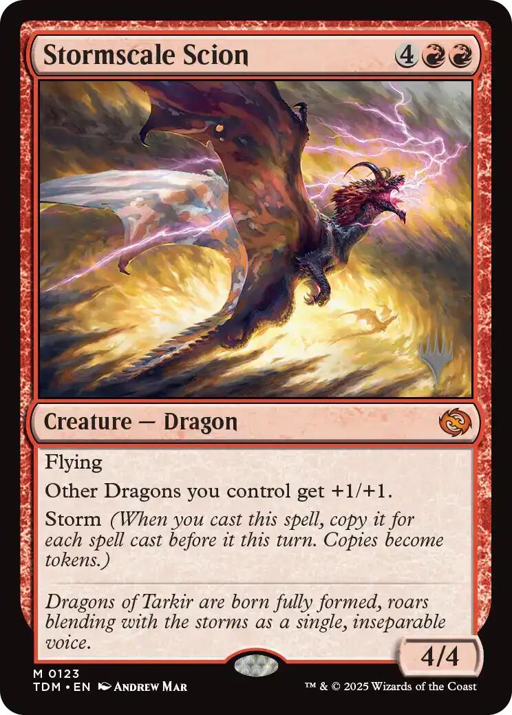Stormscale Scion [Tarkir: Dragonstorm Promos] | Fandemonia Ltd