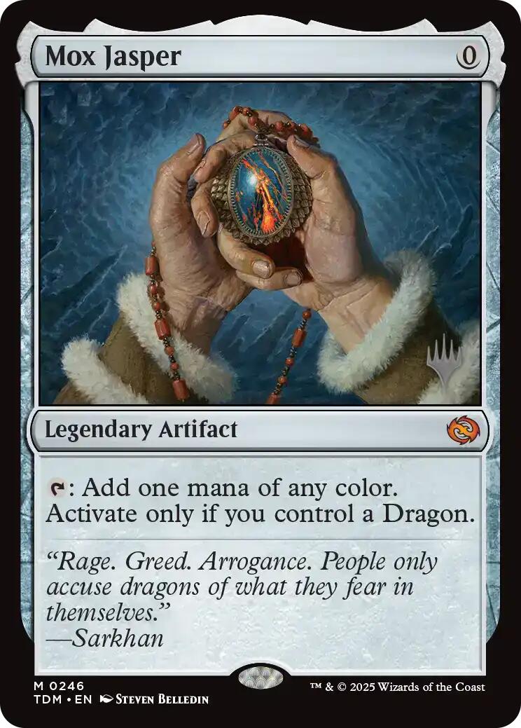 Mox Jasper [Tarkir: Dragonstorm Promos] | Fandemonia Ltd