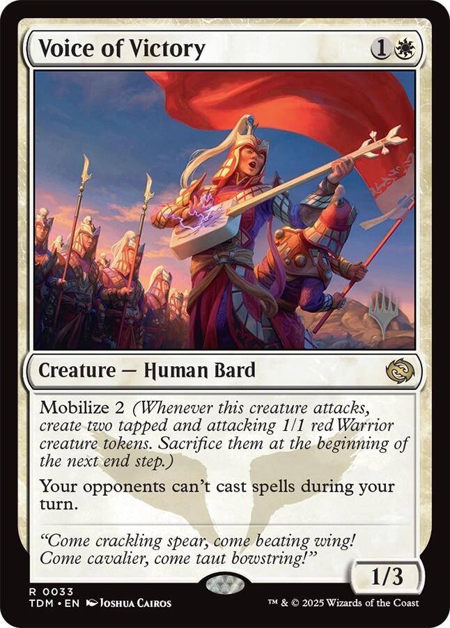 Voice of Victory [Tarkir: Dragonstorm Promos] | Fandemonia Ltd