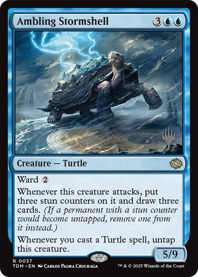 Ambling Stormshell [Tarkir: Dragonstorm Promos] | Fandemonia Ltd