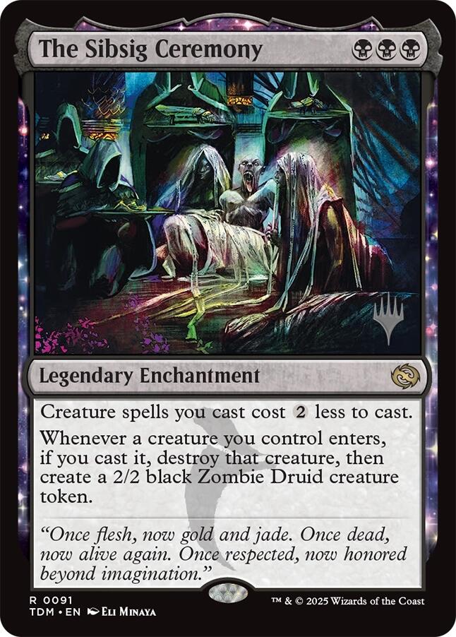 The Sibsig Ceremony [Tarkir: Dragonstorm Promos] | Fandemonia Ltd