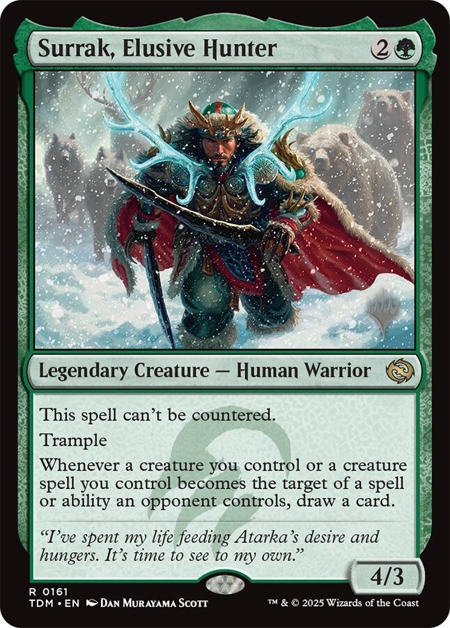 Surrak, Elusive Hunter [Tarkir: Dragonstorm Promos] | Fandemonia Ltd