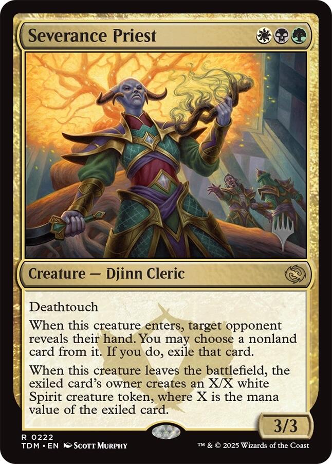 Severance Priest [Tarkir: Dragonstorm Promos] | Fandemonia Ltd