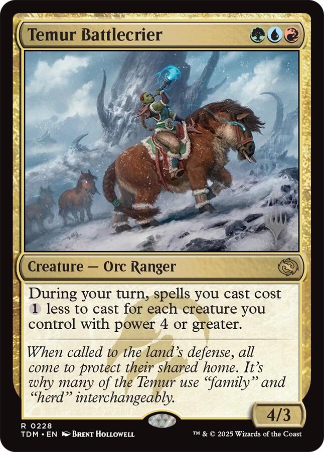 Temur Battlecrier [Tarkir: Dragonstorm Promos] | Fandemonia Ltd