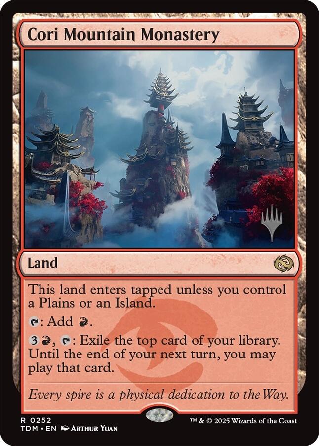 Cori Mountain Monastery [Tarkir: Dragonstorm Promos] | Fandemonia Ltd