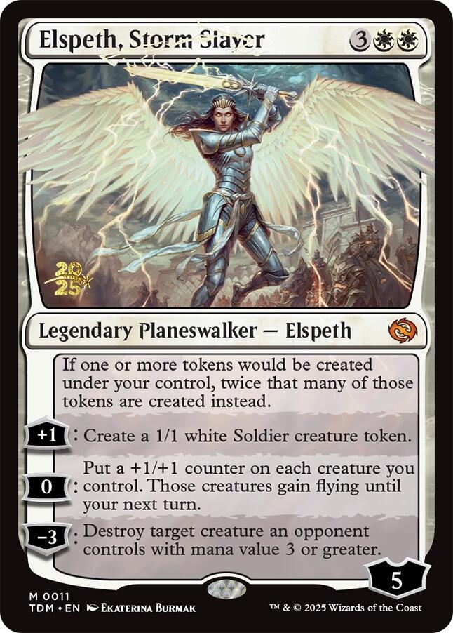 Elspeth, Storm Slayer [Tarkir: Dragonstorm Prerelease Promos] | Fandemonia Ltd