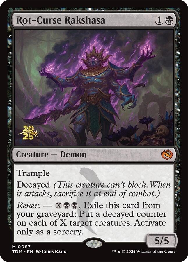Rot-Curse Rakshasa [Tarkir: Dragonstorm Prerelease Promos] | Fandemonia Ltd