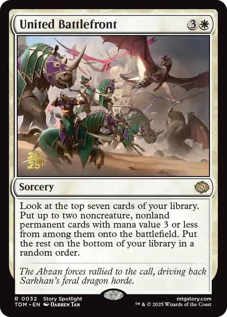 United Battlefront [Tarkir: Dragonstorm Prerelease Promos] | Fandemonia Ltd
