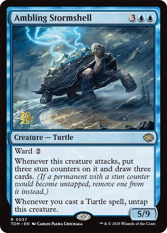 Ambling Stormshell [Tarkir: Dragonstorm Prerelease Promos] | Fandemonia Ltd