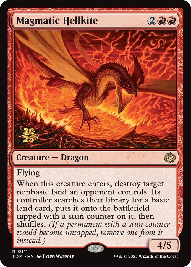 Magmatic Hellkite [Tarkir: Dragonstorm Prerelease Promos] | Fandemonia Ltd