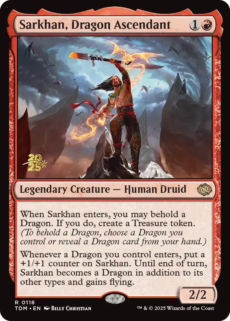 Sarkhan, Dragon Ascendant [Tarkir: Dragonstorm Prerelease Promos] | Fandemonia Ltd