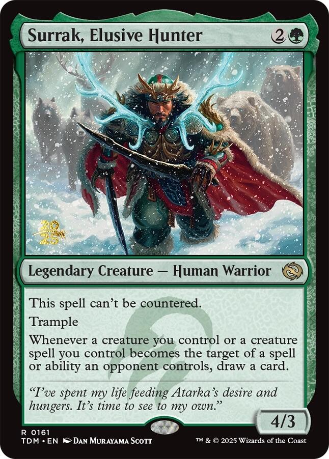 Surrak, Elusive Hunter [Tarkir: Dragonstorm Prerelease Promos] | Fandemonia Ltd
