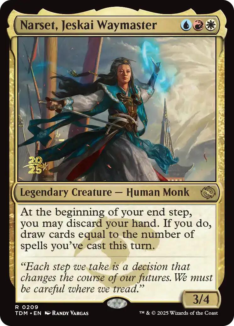 Narset, Jeskai Waymaster [Tarkir: Dragonstorm Prerelease Promos] | Fandemonia Ltd