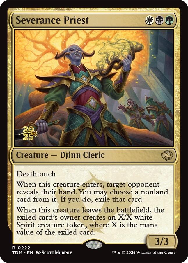 Severance Priest [Tarkir: Dragonstorm Prerelease Promos] | Fandemonia Ltd