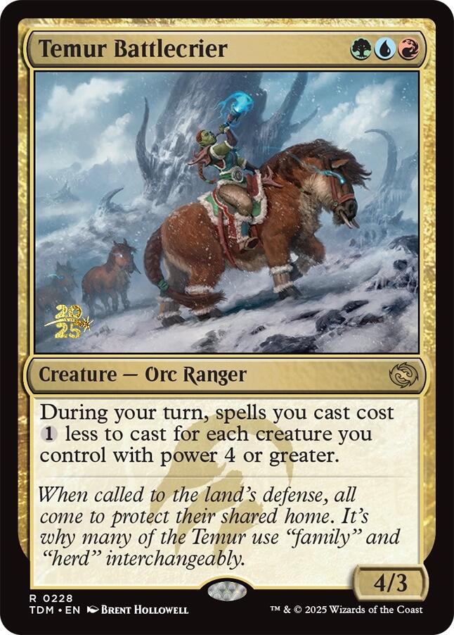 Temur Battlecrier [Tarkir: Dragonstorm Prerelease Promos] | Fandemonia Ltd