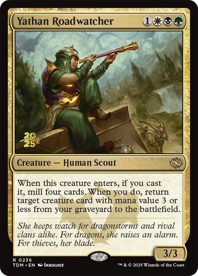 Yathan Roadwatcher [Tarkir: Dragonstorm Prerelease Promos] | Fandemonia Ltd