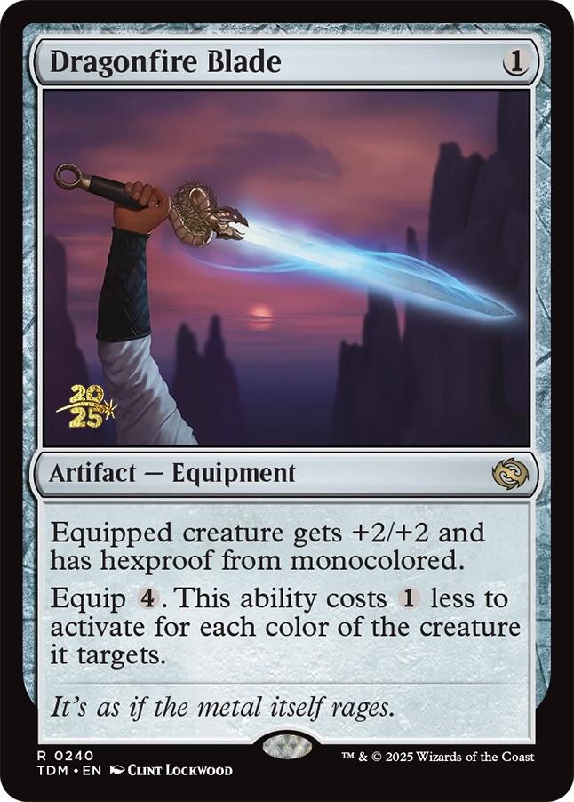 Dragonfire Blade [Tarkir: Dragonstorm Prerelease Promos] | Fandemonia Ltd