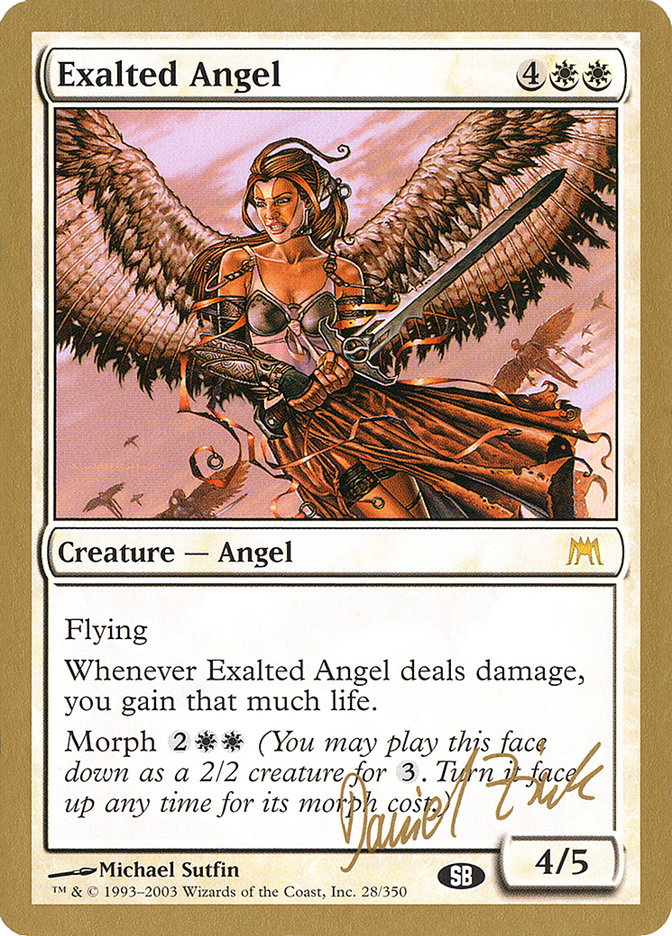 Exalted Angel (Daniel Zink) (SB) [World Championship Decks 2003] | Fandemonia Ltd