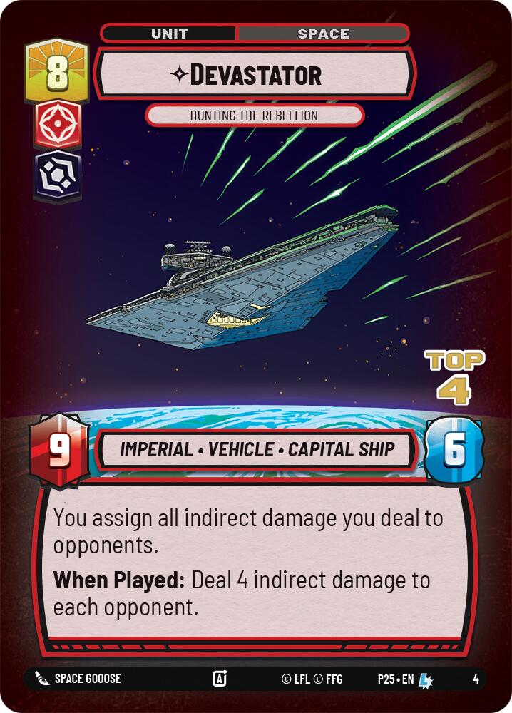 Devastator - Hunting the Rebellion (4) (Top 4) (4) [Store Showdown Promos] | Fandemonia Ltd