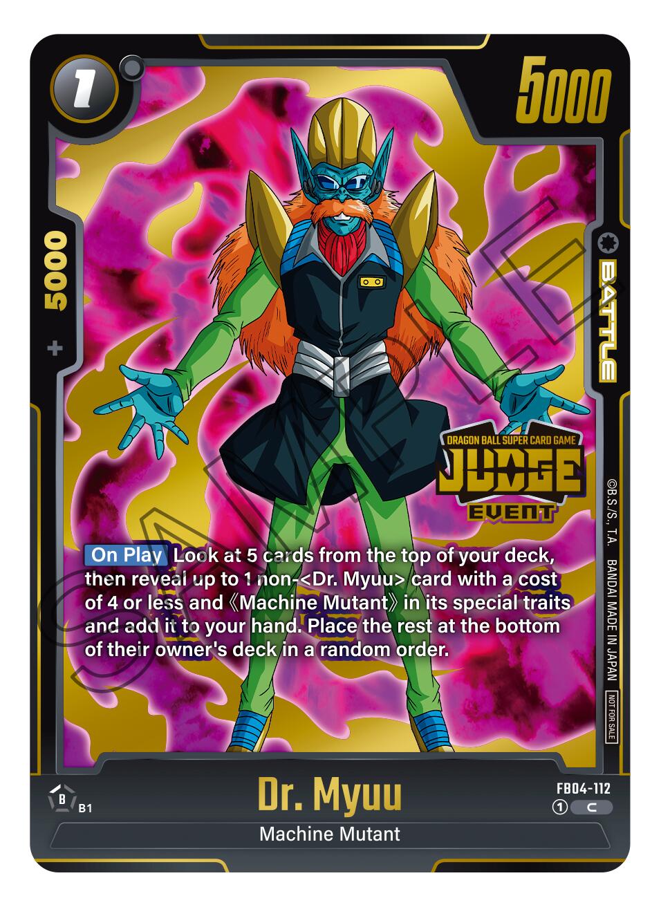 Dr. Myuu (Judge Pack 03 - Event Judge) [Fusion World Promotion Cards] | Fandemonia Ltd