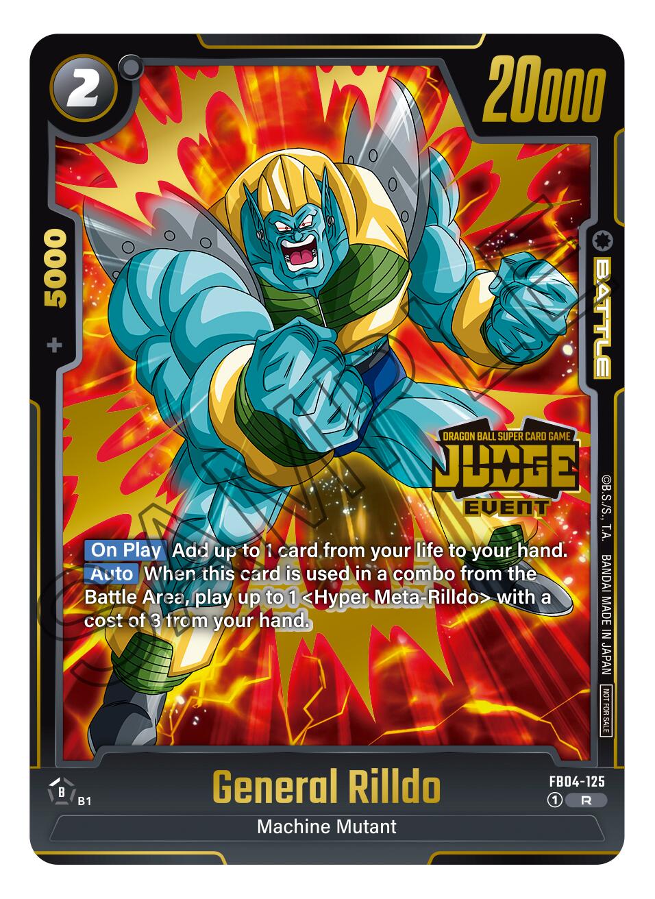 General Rilldo (Judge Pack 03 - Event Judge) [Fusion World Promotion Cards] | Fandemonia Ltd