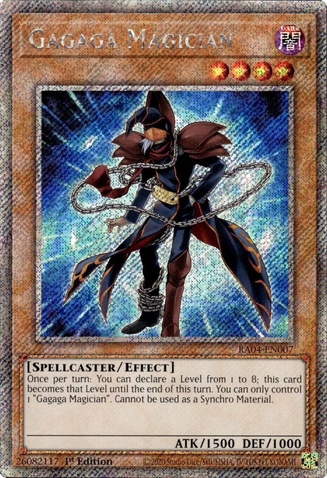 Gagaga Magician [RA04-EN007] Platinum Secret Rare | Fandemonia Ltd