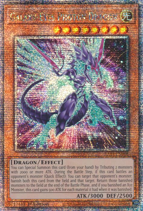 Galaxy-Eyes Photon Dragon (New Art) [RA04-EN008] Quarter Century Secret Rare | Fandemonia Ltd