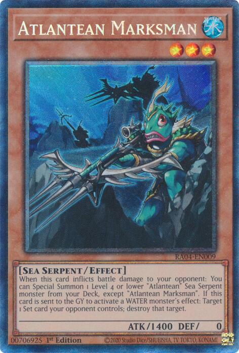 Atlantean Marksman [RA04-EN009] Prismatic Collector's Rare | Fandemonia Ltd