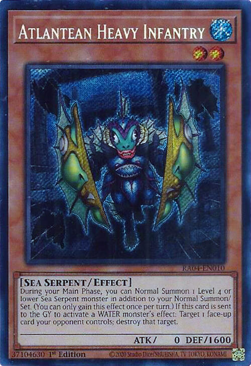 Atlantean Heavy Infantry [RA04-EN010] Secret Rare | Fandemonia Ltd
