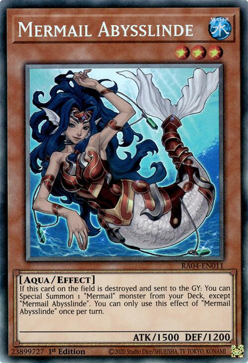 Mermail Abysslinde [RA04-EN011] Prismatic Collector's Rare | Fandemonia Ltd