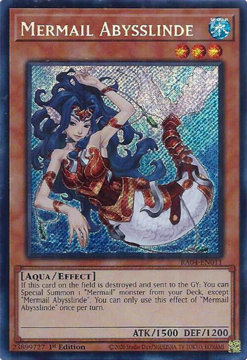 Mermail Abysslinde [RA04-EN011] Secret Rare | Fandemonia Ltd