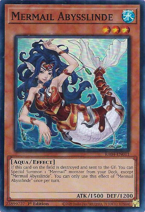 Mermail Abysslinde [RA04-EN011] Super Rare | Fandemonia Ltd