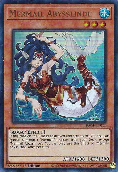 Mermail Abysslinde [RA04-EN011] Ultra Rare | Fandemonia Ltd