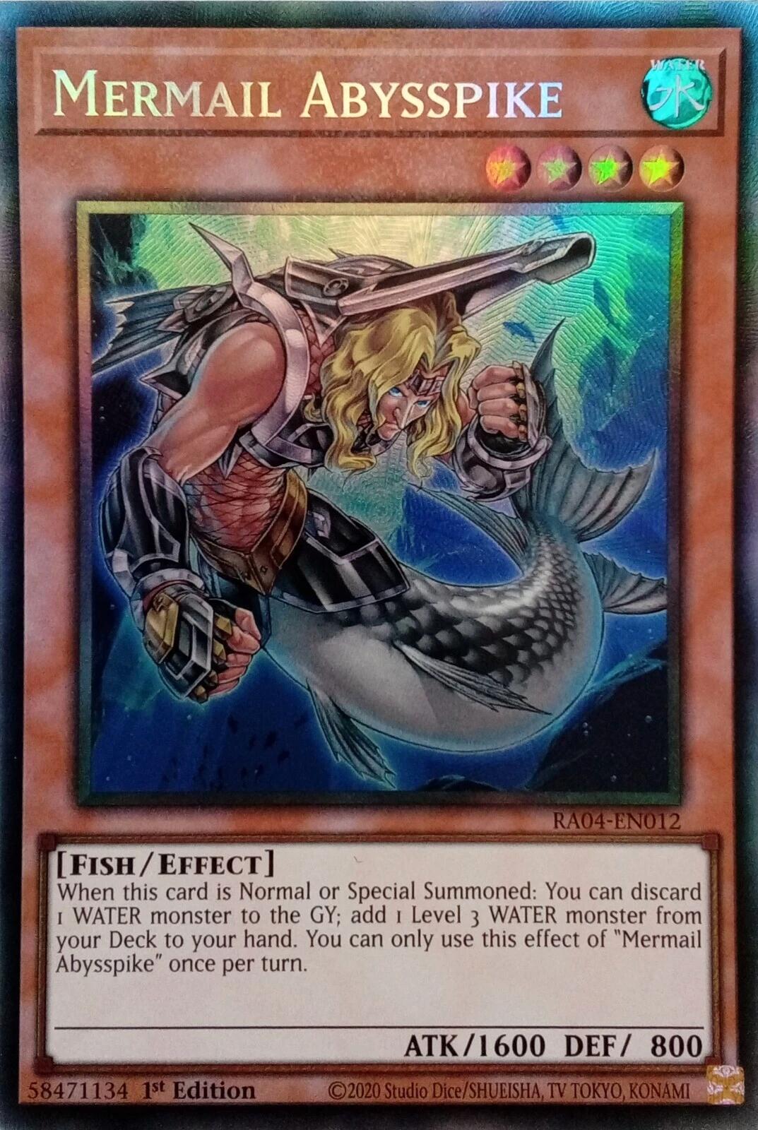 Mermail Abysspike [RA04-EN012] Prismatic Collector's Rare | Fandemonia Ltd