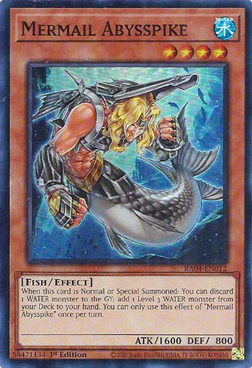 Mermail Abysspike [RA04-EN012] Super Rare | Fandemonia Ltd