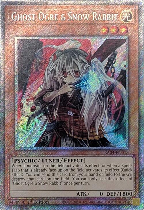 Ghost Ogre & Snow Rabbit [RA04-EN015] Platinum Secret Rare | Fandemonia Ltd