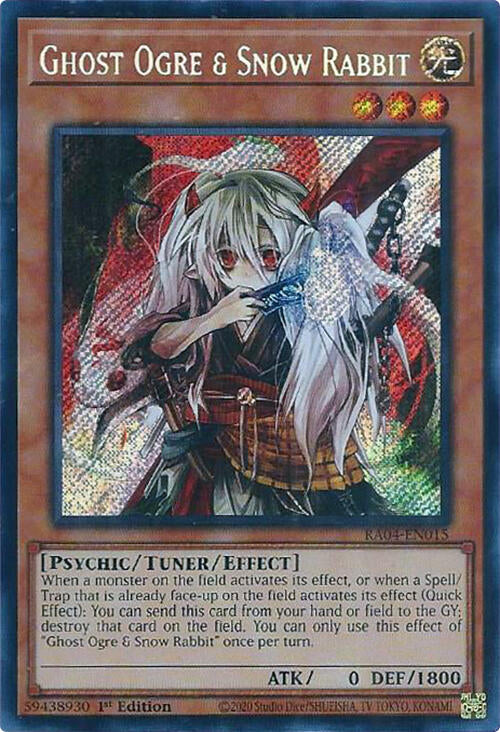 Ghost Ogre & Snow Rabbit [RA04-EN015] Secret Rare | Fandemonia Ltd