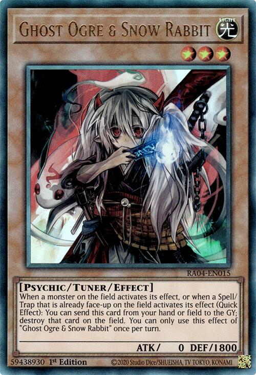 Ghost Ogre & Snow Rabbit [RA04-EN015] Prismatic Ultimate Rare | Fandemonia Ltd