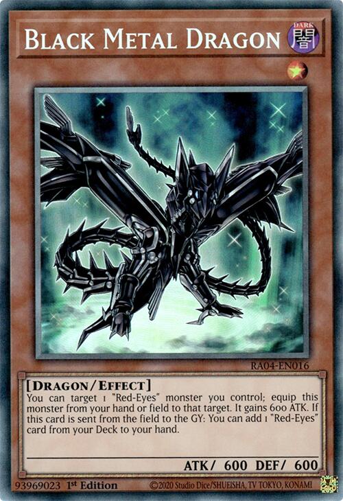 Black Metal Dragon [RA04-EN016] Prismatic Collector's Rare | Fandemonia Ltd