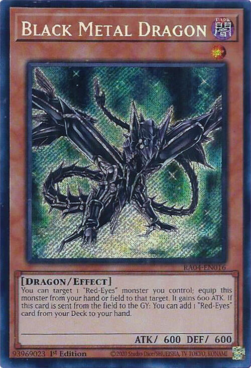 Black Metal Dragon [RA04-EN016] Secret Rare | Fandemonia Ltd