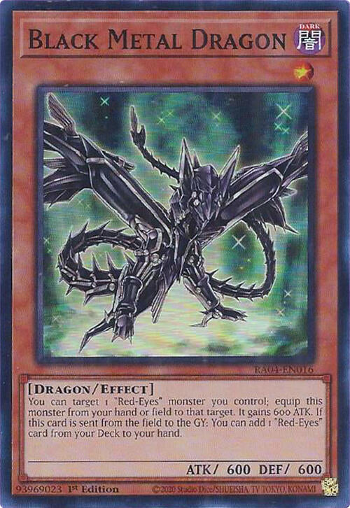 Black Metal Dragon [RA04-EN016] Super Rare | Fandemonia Ltd